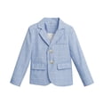 thumbnail image 2 of Coerni Boys Plaid Formal Blazer Lightweight Button-Down Suit Jacket with Flap Pockets Toddler & Teen School Sport Coats Wedding & Graduation, 2 of 4