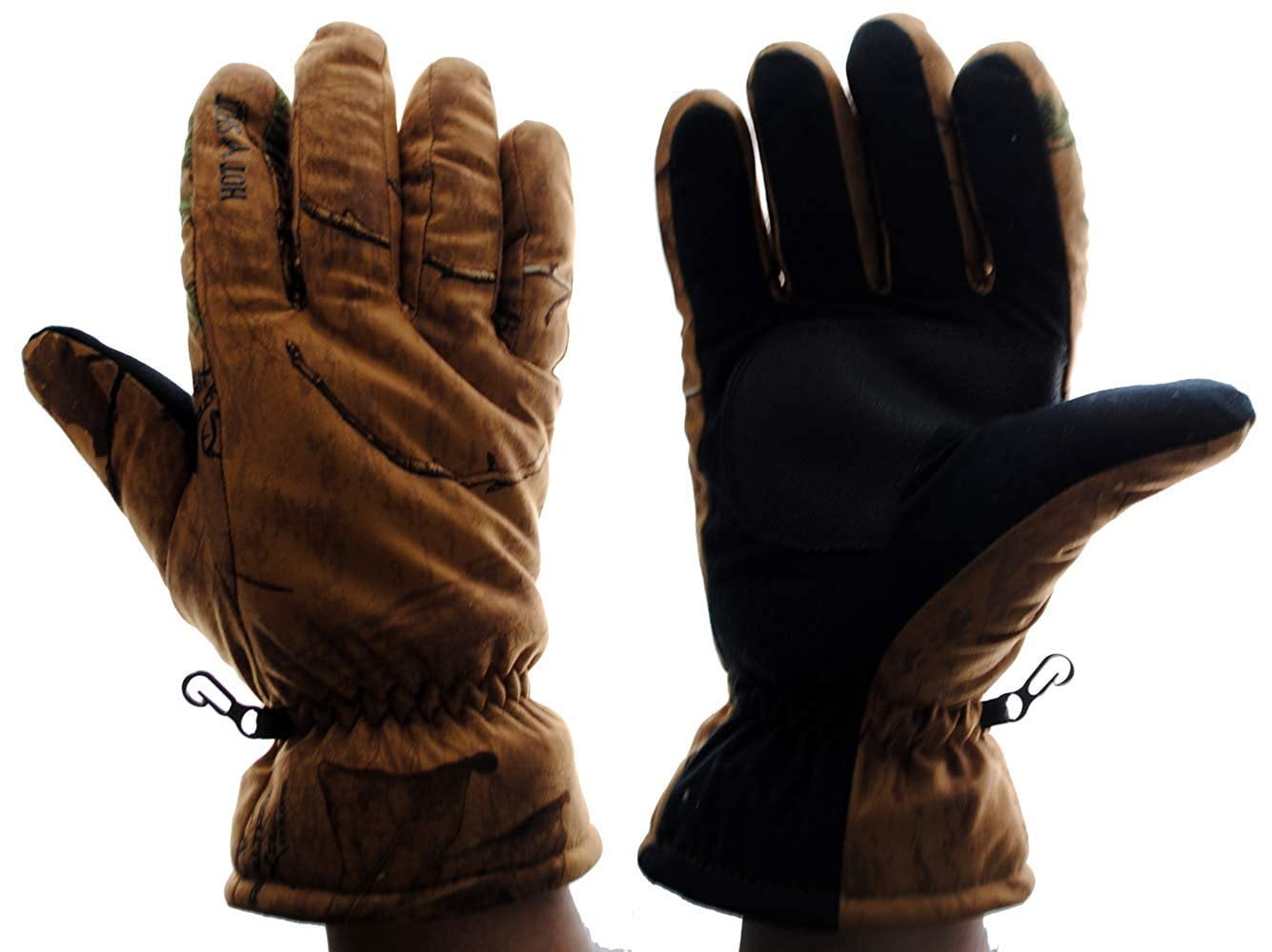 L XL   FREE SHIPPING Hot Shot Men’s Realtree Camo Gloves Waterproof Size M 