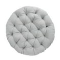 thumbnail image 4 of Sorra Home  Indoor Suede Round Papasan Cushion 44 in x 44 in x 4 in - Silver, 4 of 5