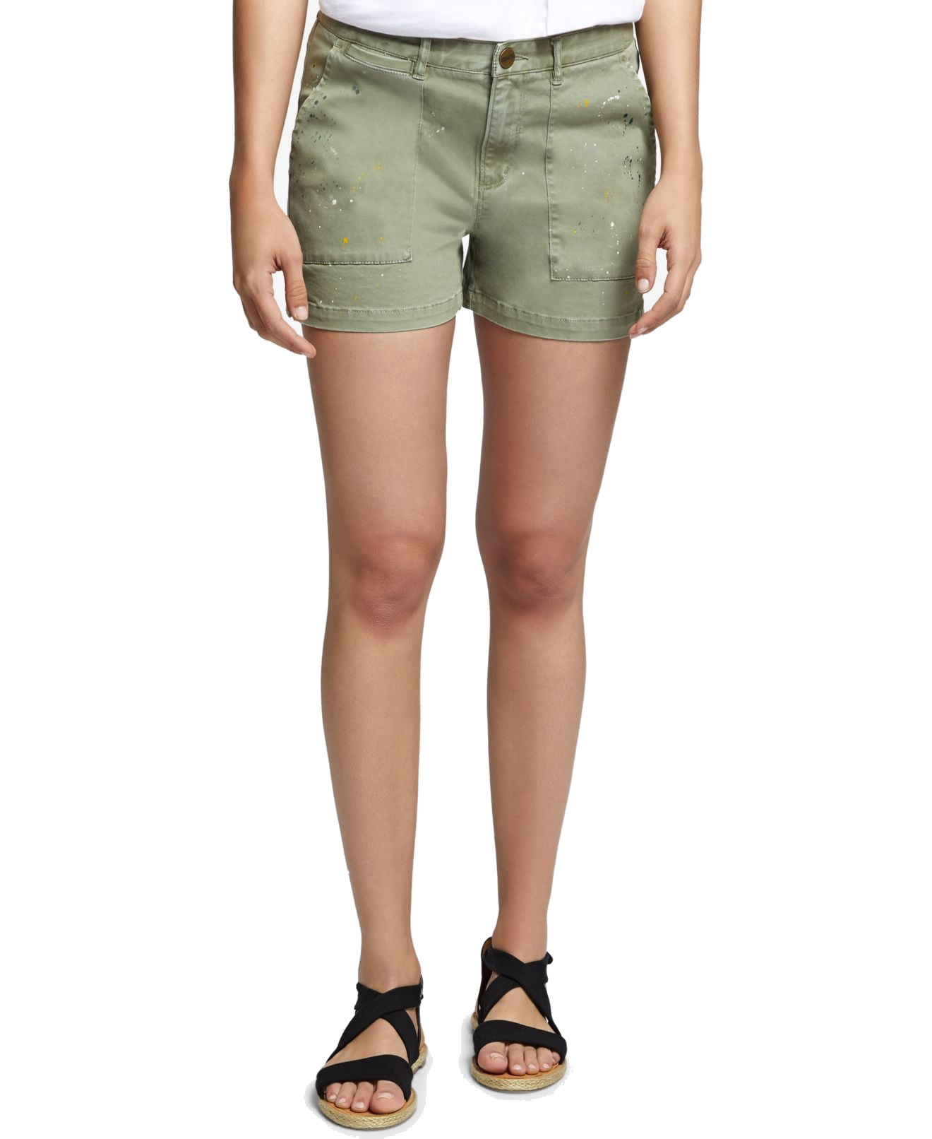 Sanctuary Shorts - Women's Splatter Khaki Chino Shorts 29 - Walmart.com