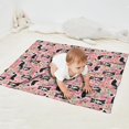 thumbnail image 2 of Pink Border Collie Dog and Flower Floral Blanket,Comfortable Soft Flannel Throw Blanket,All Season,Warm Lightweight Blankets for Sofa Bed Couch Living Room Chair,30"x40", 2 of 4