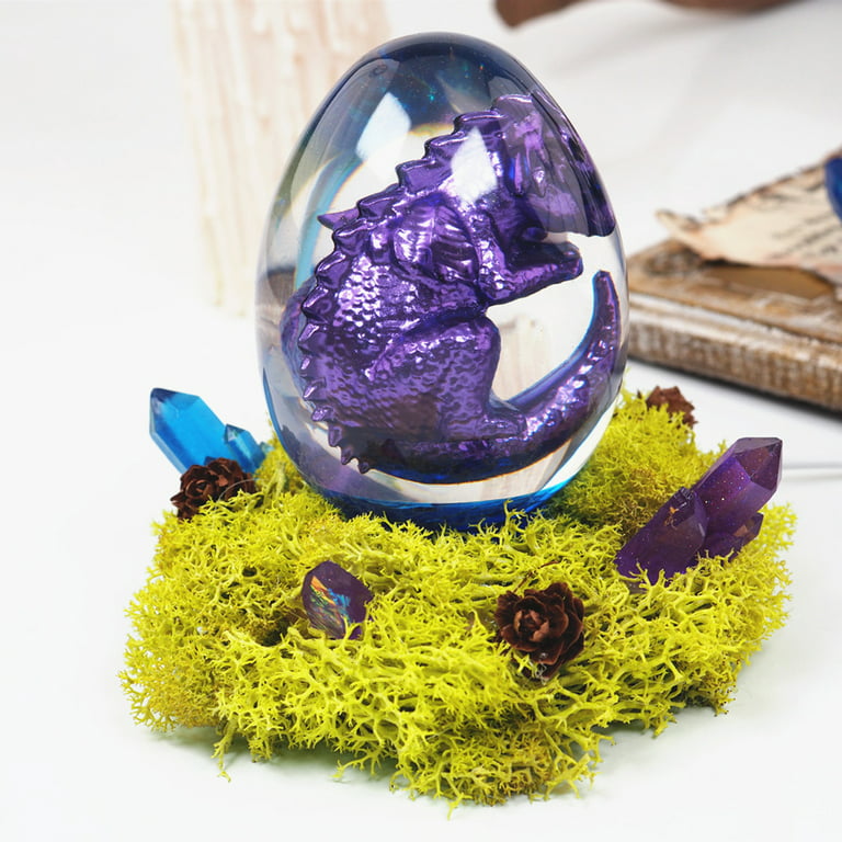 Hatch Your Creativity with CrazyMold's 3D Dragon Egg Silicone Resin Casting  Mold