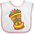 thumbnail image 3 of Inktastic Happy Tiki Face Boys or Girls Baby Bib, 3 of 4