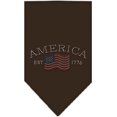 thumbnail image 1 of Classic American Rhinestone Bandana Cocoa Small, 1 of 2