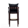 thumbnail image 5 of Manhattan Comfort Ritz 30.5" Faux Leather Barstool in Black/Walnut, 5 of 5