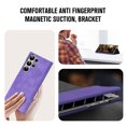 thumbnail image 5 of SaniMore for Samsung Galaxy S22 Ultra (6.8" 2022) Wallet Case, Folio Book Magnetic Shell with Wireless Charging, Kickstand, Card Slot, Full Body Protective Shockproof Anti-drop Magnetic Cover, Purple, 5 of 7