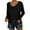 Black, variant on EDFBUYKRS Womens Blouses and Tops Boho Floral Print Long Sleeve Shirts and Tops Loose Fit S