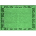thumbnail image 1 of Ahgly Company Indoor Rectangle Oriental Emerald Green Industrial Area Rugs, 5' x 8', 1 of 4