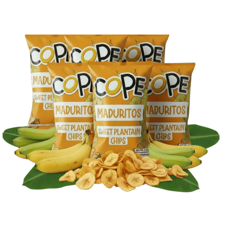 COPE Maduritos Sweet Plantain Chips 4.5oz (Pack of 6) – Imported from Colombia