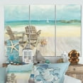 thumbnail image 1 of Designart - Seaside Morning no Window - Coastal Gallery-wrapped Canvas, 1 of 2