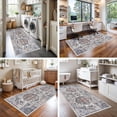 thumbnail image 6 of Hallway Washable Runner Rug - 2x6 Kitchen Rugs Entryway Vintage Soft Floor Mat Non Slip Indoor Farmhouse Carpet For Bathroom Living Room Bedroom (2 X 6  Brick), 6 of 6