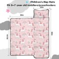 thumbnail image 5 of Unicorn and Heart Pink Pattern Teens Toddler Nap Mat with Pillow, Sleeping Mat Bag for Preschool Daycare 60"x20", 5 of 6