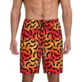 thumbnail image 1 of Fotbe Flying Black Bat Pantalones Cortos de Pijama para Hombre, Ropa de Dormir, Pantalones de Pijama Cortos para Hombre-Small, 1 of 6