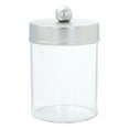 thumbnail image 2 of Acrylic Bottle Storage Jar with Cotton Swab Case, Holder Dispenser for Bathroom Vanity, Clear Canister Jar for Cotton Balls Swabs Pads, Small Container Organizer, Stylish Makeup St Makeup Organizers, 2 of 9