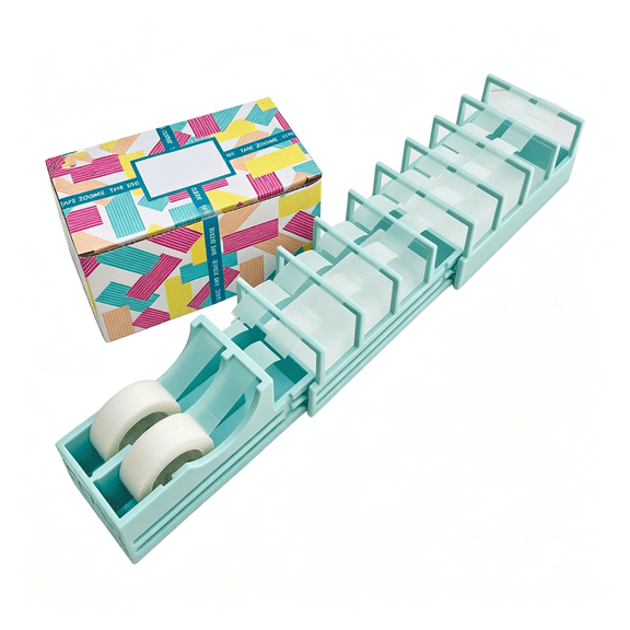 CCOCC Tape Original Viral Desktop Tape Dispenser for Gift Wrapping&Crafts|Prepares 18 Tape Strips Fast|Blade-Free,Compact,Heavy-Duty|Fits Standard,Washi&Double-Sided Tape