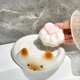 thumbnail image 4 of Jabonera con Forma de Siamés de , Caja de Drenaje para el Hogar, Jabonera de Cerámica, Botella de Loción, Soporte para Cepillo de Dientes, Jabonera para Baño., 4 of 5