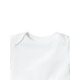 thumbnail image 3 of Little Star 100% Organic Cotton 4 Pack White Bodysuit Long Sleeve, 3 of 9