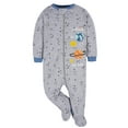 thumbnail image 2 of Gerber Baby Boy Sleep 'n Play Footed Pajamas, 4-Pack, 2 of 11