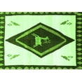 thumbnail image 1 of Ahgly Company Indoor Rectangle Persian Green Traditional Area Rugs, 2' x 5', 1 of 1