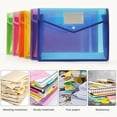 thumbnail image 4 of ZOURIH 3 Pcs Plastic Expanding File Folder,Envelope Folders for Documents,Waterproof Transparent Expandable File Folder,Large Capacity,Fit Letter/A4 Size,Green, 4 of 6