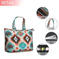 thumbnail image 2 of Colorful Geometric Triangle Diamond Pattern Travel Tote Bags for Women Carry On,Large Weekender Bags for Women Travel,Multi Functional Duffle Bag for Work,Shopping,Sports, 2 of 5