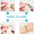 thumbnail image 5 of 100pcs 12mm Stainless Steel Cabochon Connectors Settings Pendant Cabochons Trays Bezel Trays Round Cabochon Links for Jewelry Making 19.5x14x2mm Hole 2mm, 5 of 9