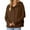 Brown, variant on Admvng Zip Up Hoodie Women Fashion Sportswear Hooded Winter Clothing Long Sleeved Hooded Sweatshirt Sweatshirt S-2XL