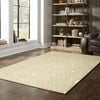 Style Haven The Curated Nomad Chilton Tribal Area Rug Sand/Ivory 6'7" x 9'2" 6' x 9' Indoor Living Room, Bedroom, Dining Room