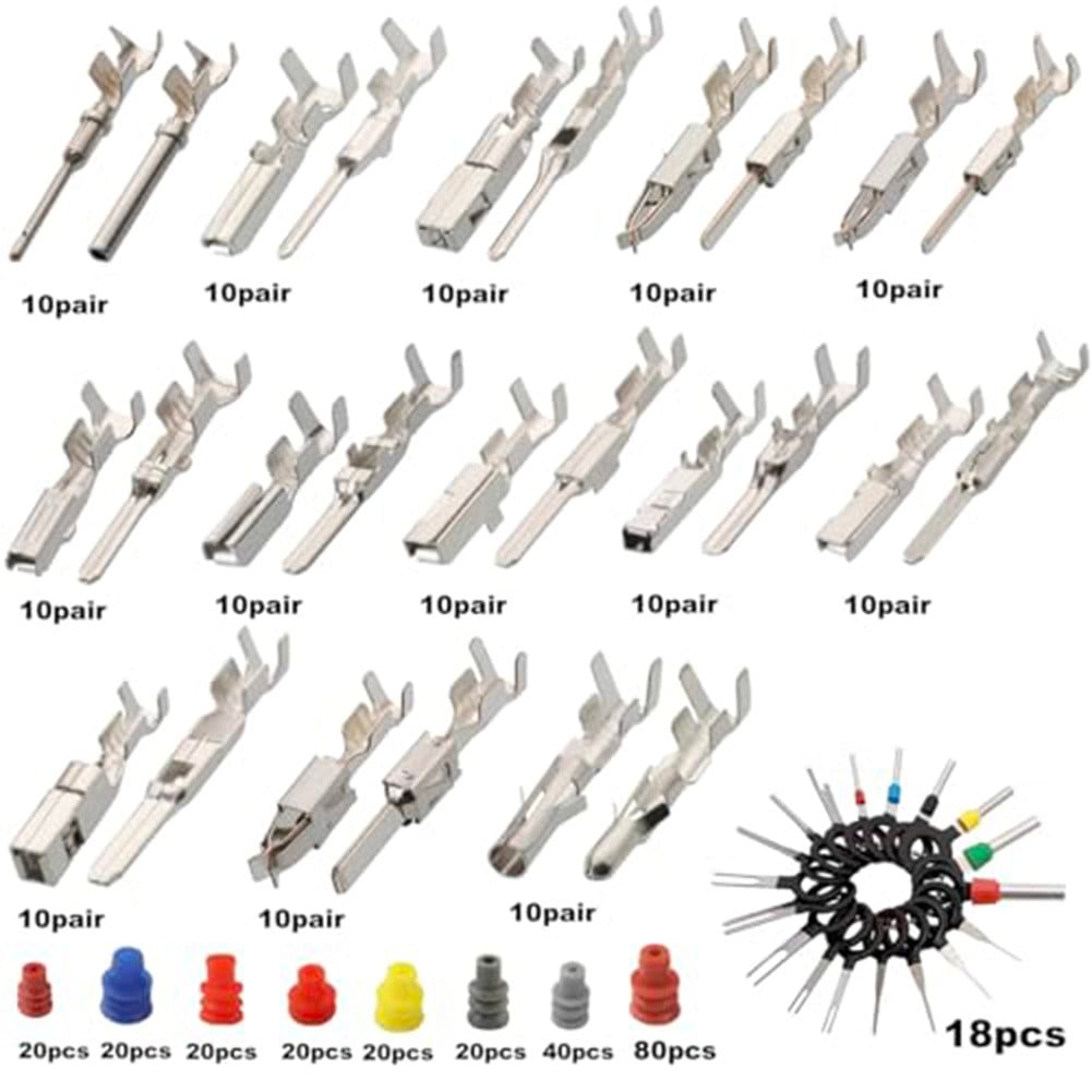 Coconut Ok 500Pcs Connector Pins Kit Terminal Pin Car Electrical 1/1.5/1.8/2.2/2.8/3.5Mm