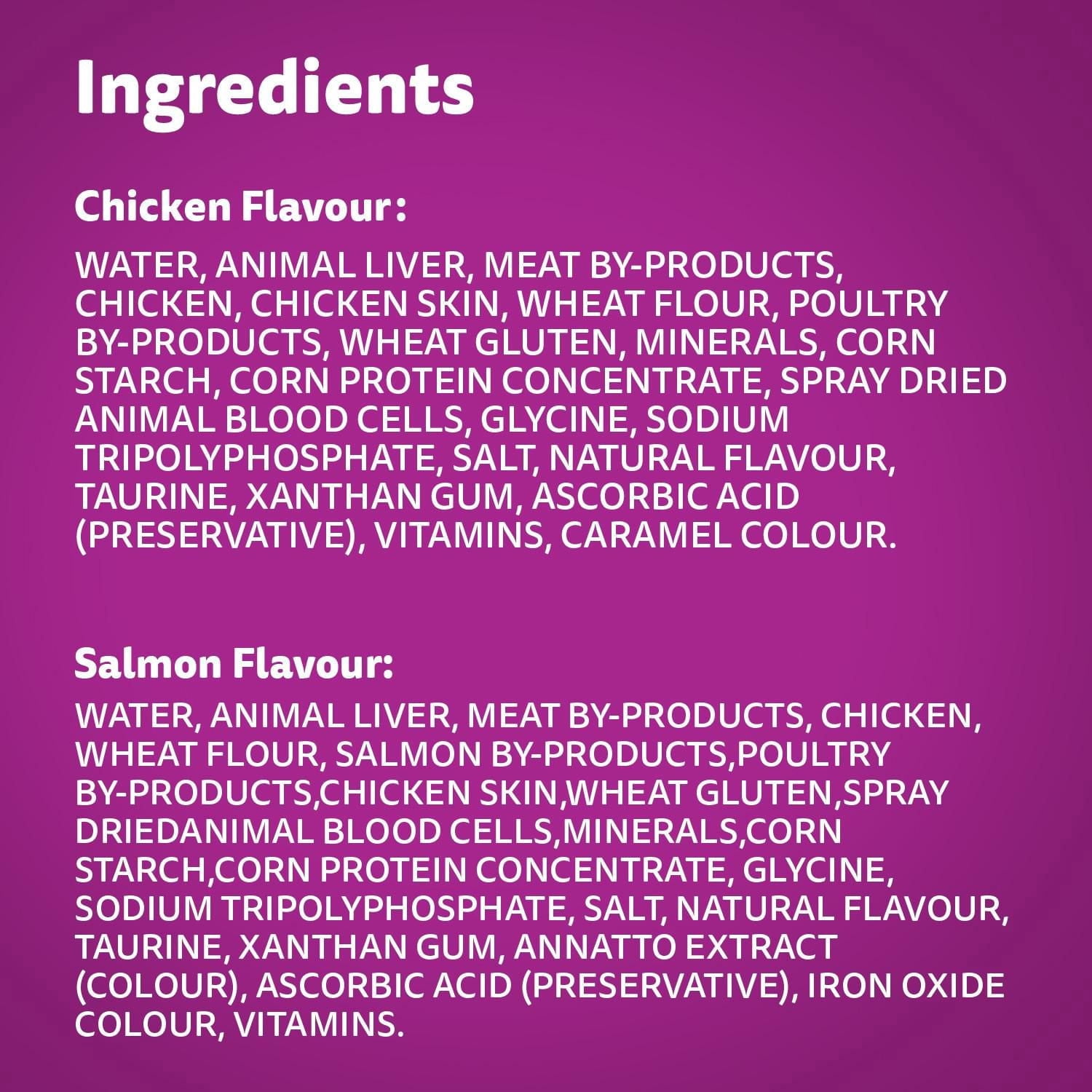 Nourriture humide pour chats adultes WHISKAS FAVORIS coupes en sauce en format variété – saveur de poulet et saveur de saumon