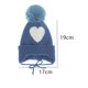 thumbnail image 2 of Bienvenido Love Gorro de punto para bebé con bola de pelo, protección para los oídos y gorro infantil calentito de terciopelo, 2 of 5