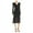 black, variant on Rebecca Vallance Womens Ruched Lace Midi Dress, Black, 8
