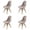 Beige, variant on Jacquard Dining Chair Covers Set of 4, Mid Century Modern Dining Room Chair Slipcovers Stretch Shell Chair Cover Lounge Armless Chair Protectors for Home Kitchen Dining Room