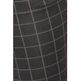 thumbnail image 5 of Plus Size Sculpting Treggings With Faux Leather Belt - Gray  White Plaid, 5 of 5