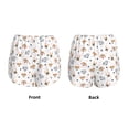 thumbnail image 5 of Lsque Cute Cartoon Dogs Printed Women's Running Shorts with Liner Pockets,Elastic Quick Dry Workout Athletic Gym Yoga Shorts,Womens High Waist Shorts-XX-Large, 5 of 9