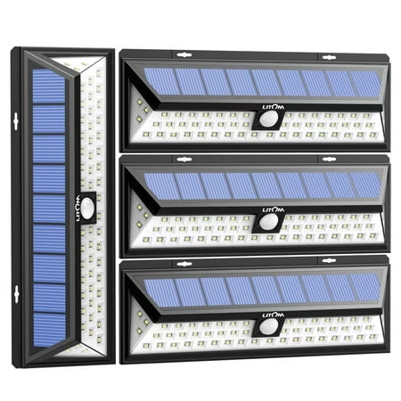 Litom 54 Led Solar Lights Outdoor Waterproof Power With Litom 54 Led Solar Lights Outdoor Waterproof Power With 120 Wide Angle Motion