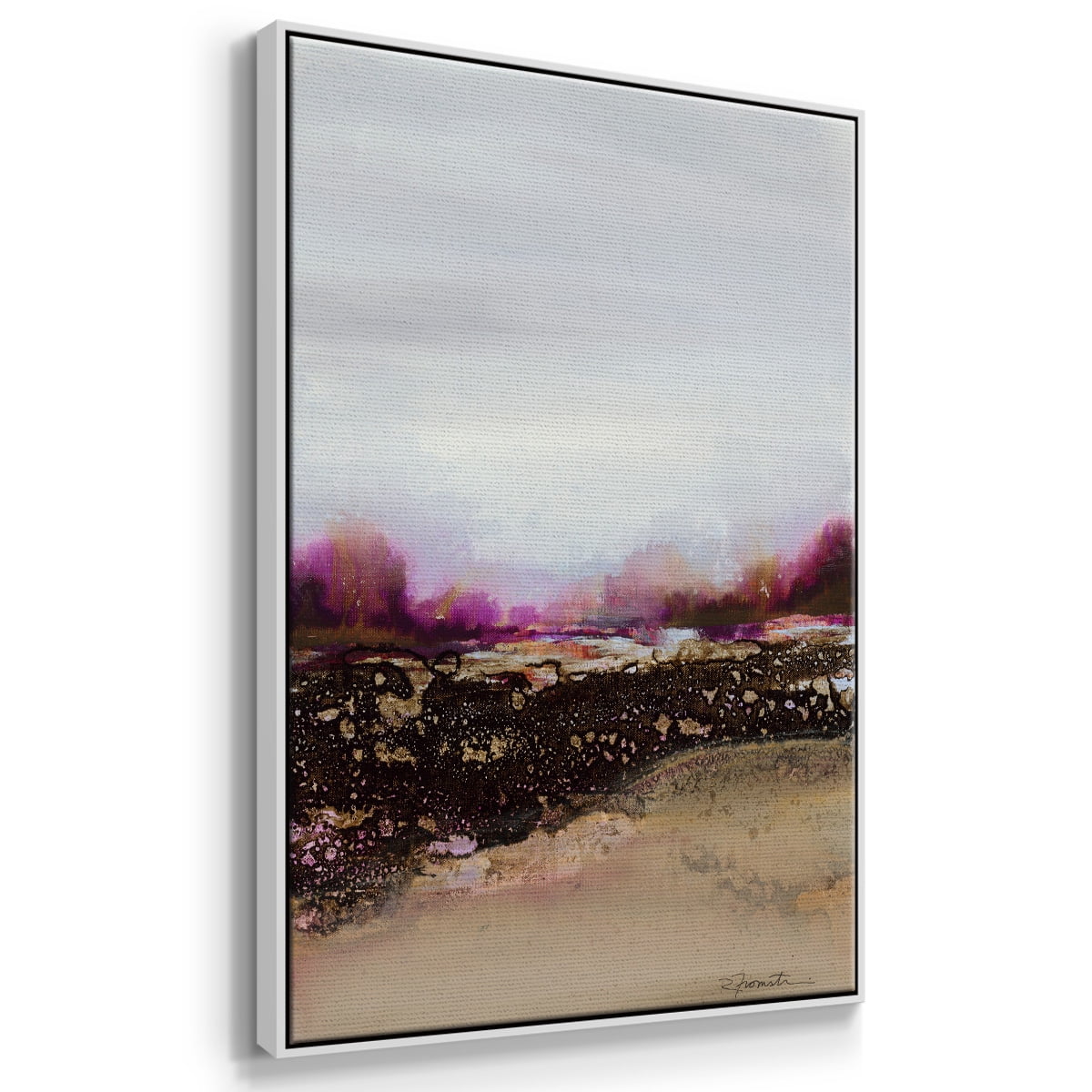 Reflections of My Mind Framed Premium Gallery Wrapped Canvas - Ready to Hang - 17 x 25 - White Floating Frame