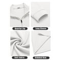 thumbnail image 6 of COOFANDY Men's Quarter Zip Up Pullover Lightweight Mock Neck Sweatshirt Casual Long Sleeve Polo Shirt, 6 of 10