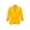 Mustard, variant on Women's Casual Fitted Blazer Draped Open Front with Ruched 3/4 Sleeves (S-3XL)