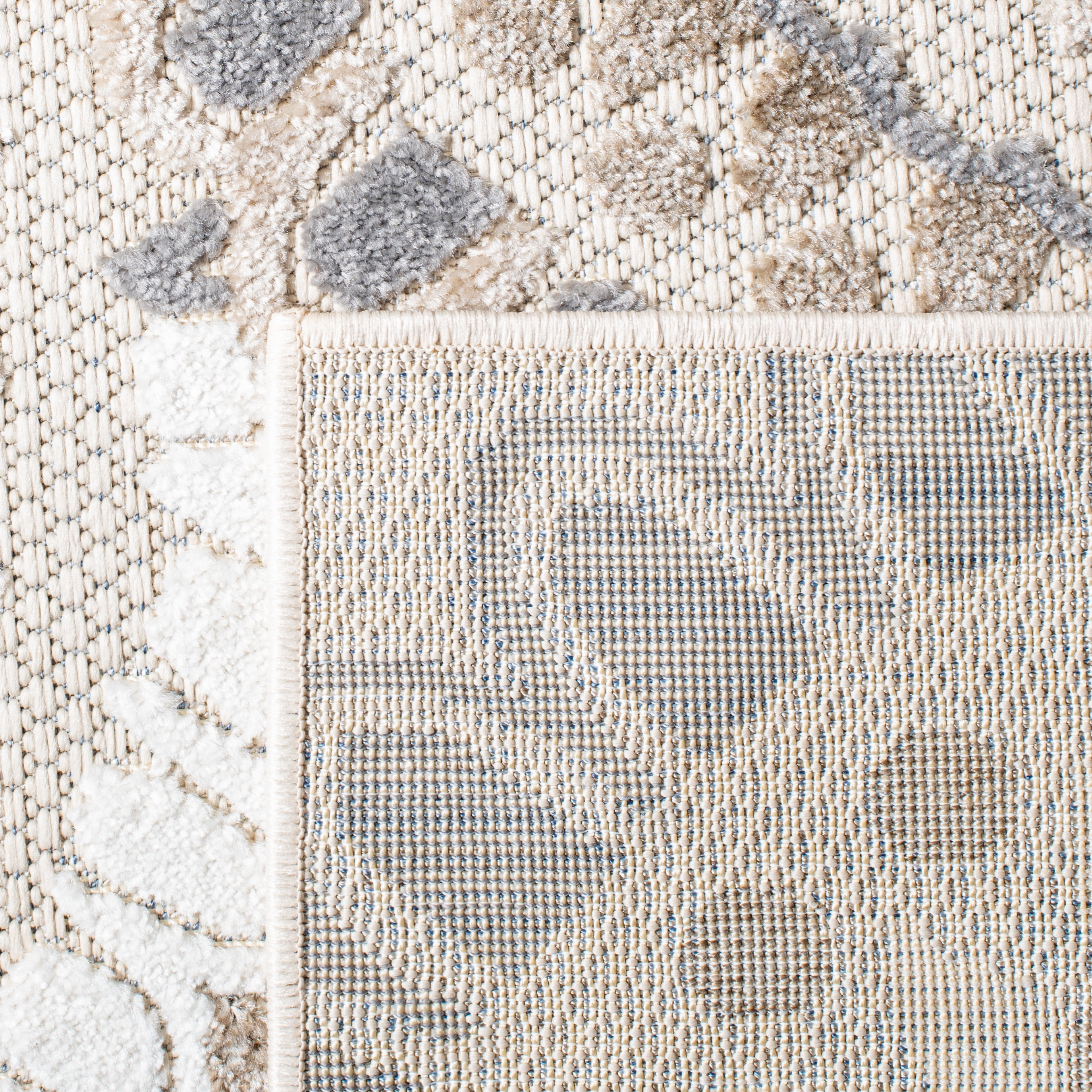 SAFAVIEH Cabana Brynn Floral Indoor/Outdoor Area Rug, Grey/Ivory, 8' x 10'