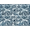 Camco 8' x 16' Reversible RV Outdoor Mat, Perfect Outdoor Accessory for RVing, Camping, Picnicking, and the Beach - Blue Swirl (42841)