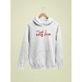 thumbnail image 3 of Made With Love W Daisy  Hoodie Women -Image by Shutterstock, Female 4X-Large, 3 of 4