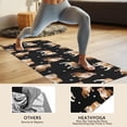 thumbnail image 4 of Bulldog Dog and Footprints Hot Yoga Mat Towel Non Slip for Hot Yoga - Quick-Drying Yoga Mat Cover with 4 Corner Pockets with Travel Bag - Hot Yoga Towel Non Slip Grip Moisture Wicking Sweat 70"x26", 4 of 6