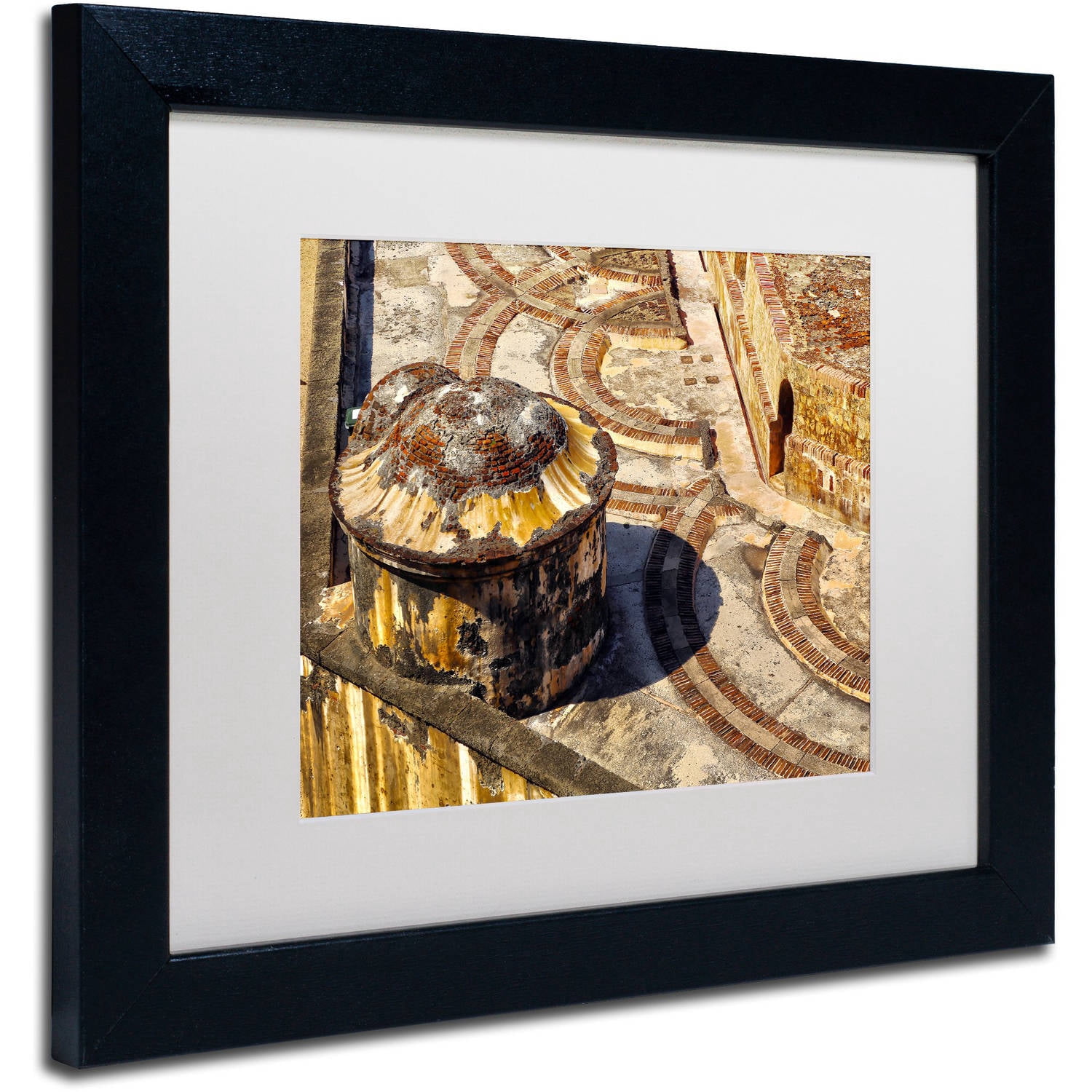 Trademark Fine Art "Castillo de San Felipe del Morro 18" Canvas Art by CATeyes, White Matte, Black Frame