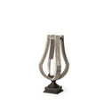 thumbnail image 4 of Mercana Brillion Small Rustic Wood/Metal  Brown Table Candle Holder, 4 of 10