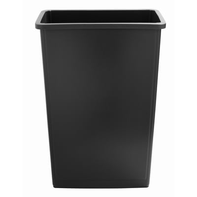 Black Wastebasket Sparco Rectangular 7 Gal 