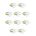 thumbnail image 2 of sweethay Collar colorido Collares punky Gargantillas de cuero de Halloween Desgaste del cuello Gargantilla de corazón ajustable colgante Blanco Blanco + verde 10Conjunto, 2 of 6