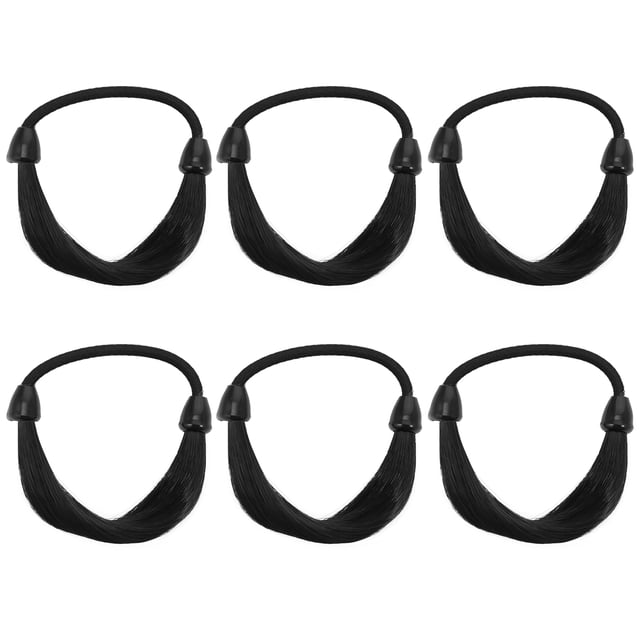 Miangastore Porte-Queue de Cheval Noir en Plastique Durable pour Femmes Parfait pour Toutes Occasions 6 Pcs