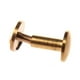 thumbnail image 2 of 20X Perno del Boton Macizo de Laton de Arco Clavos de Tornillo Tornillo de Vuelta Cinturon de Cuero del Remache 10mm, 2 of 4