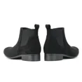 thumbnail image 5 of Mens Chelsea Boot Slip On Pointed Toe Stacked Low Heel Faux Suede Casual Dress Boot, 5 of 7
